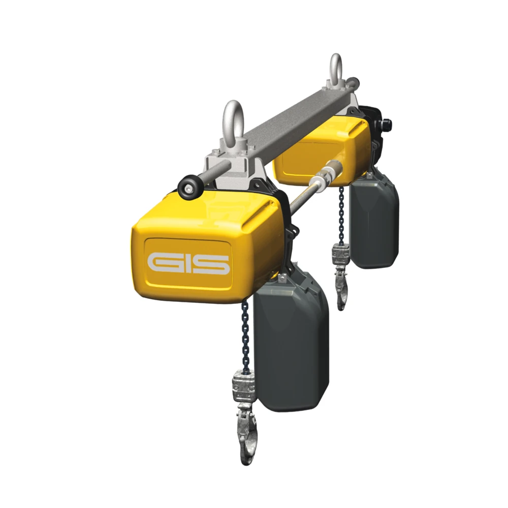 Palans électriques à chaîne GIS GPS synchronisés pour charges longues de 500 à 5000 kg